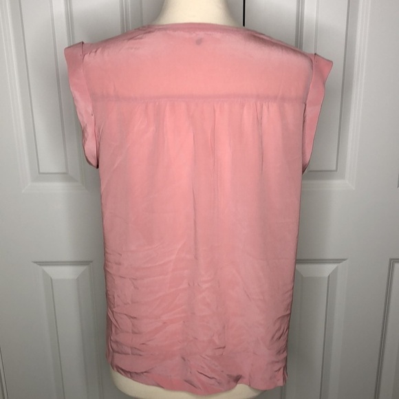 Rebecca Taylor Pink Silk Sleeveless Blouse 12 - Picture 3 of 9